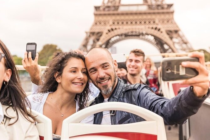 Paris Big Bus Hop-On Hop-Off Tour with Optional River Cruise - On the bus: audio in 9 languages, WiFi, and the app trick