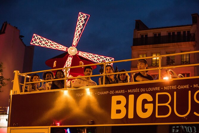 Paris Big Bus Open Top Panoramic Night Tour - On-Board Setup: Open-Top Views, Closed-Top Backup