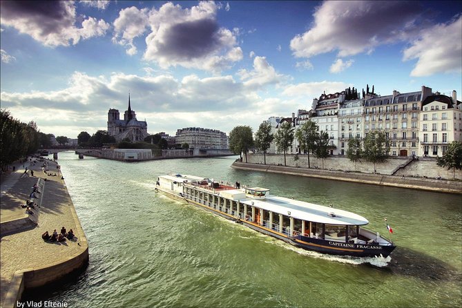 Paris Capitaine Fracasse 3 Course Seine River Dinner Cruise - Notre-Dame From the Water, Plus the River’s Power to Show Scale