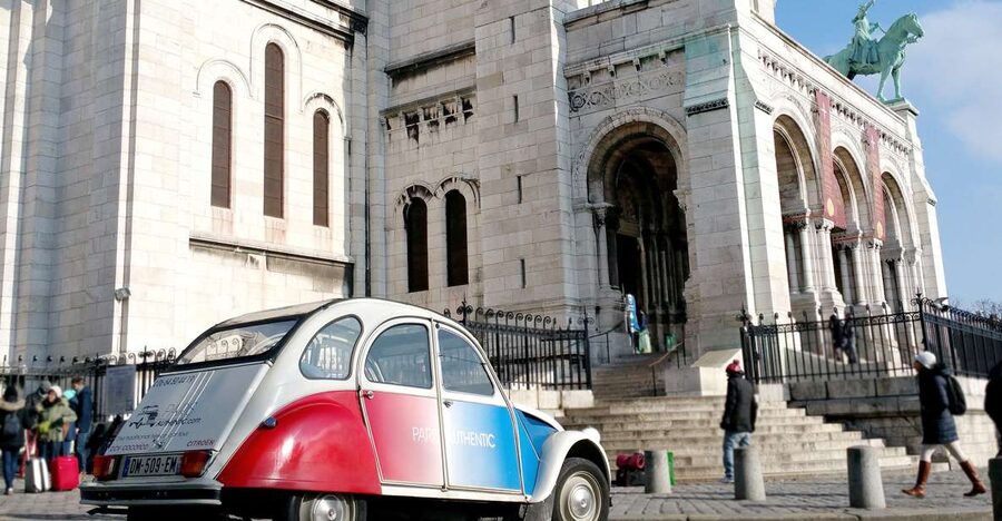 Paris: Classic Sites Tour by Vintage Citroen 2CV - The Champs Elysées to Eiffel Tower loop, done in open-air style