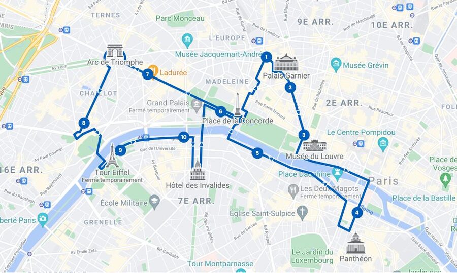 Paris: Discovery Hop-On Hop-Off and Paris by Night Tour - Paris by night: the 2-hour illuminated highlights tour