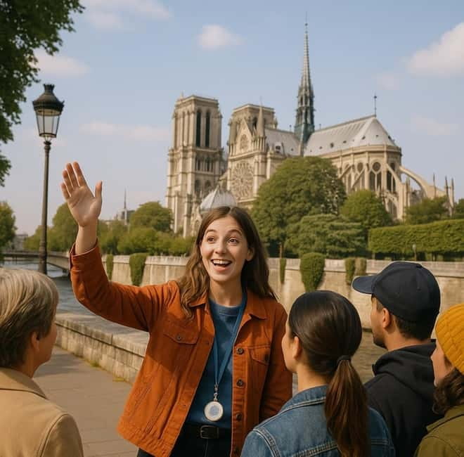 Paris: Latin Quarter Highlights Walking Tour - Meet by BNP bank with the Explore Paris Tours sign