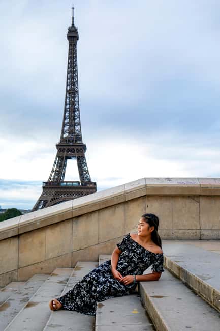 Paris: Photoshoot Around Eiffel Tower with 55 Edited Photos - Eiffel Tower Stop, Break Time, and Photo Stops That Don’t Feel Stiff