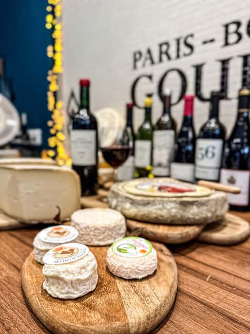 Paris: Tasting of 3 Wine and 3 Cheese - The 3 and 3 Flight: White, Rosé, Red Paired to Cheese