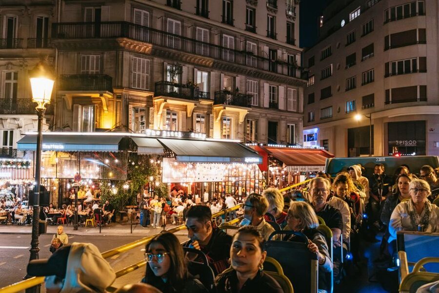 Paris: Tootbus Panoramic by Night Bus Tour with Audioguide - App Extras: Real-Time Tracking and Bonus Walking Tours