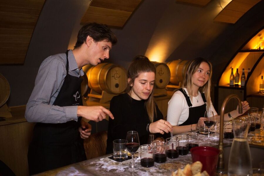 Paris: Wine Making Workshop - Entering the 18th-century cellar near the Louvre area