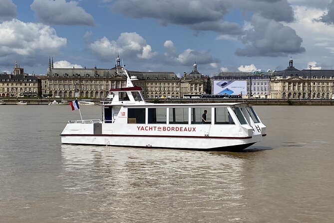 Prestige Commented Cruise glass of wine and Canelé in Bordeaux - Matmut Atlantic Stadium Views and the Nearby Square