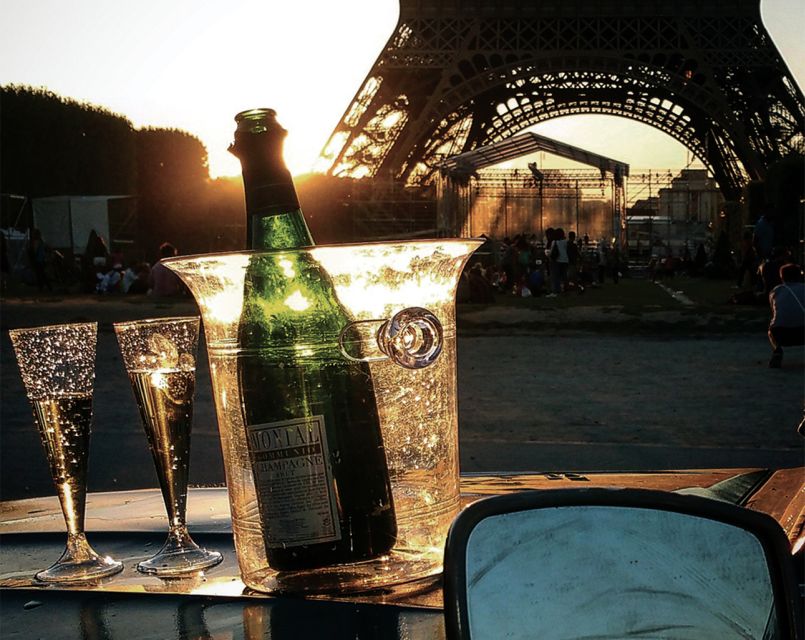 Private tour of Paris by Night with Champagne - Champs-Elysees to Arc de Triomphe: seeing the city’s grand spine