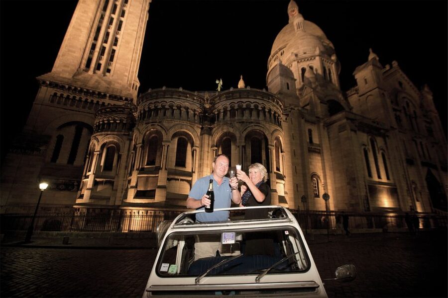 Private tour of Paris by Night with Champagne - The Citroen 2CV experience: charming, compact, and part of the show