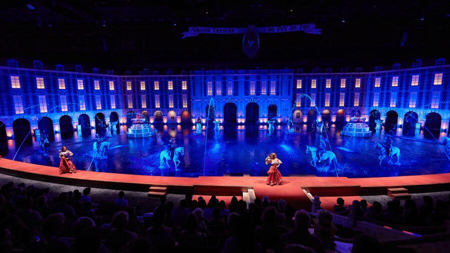 Puy du Fou France Multi-Day Ticket - Les Noces de Feu night show: water and fire in a big lake fantasy