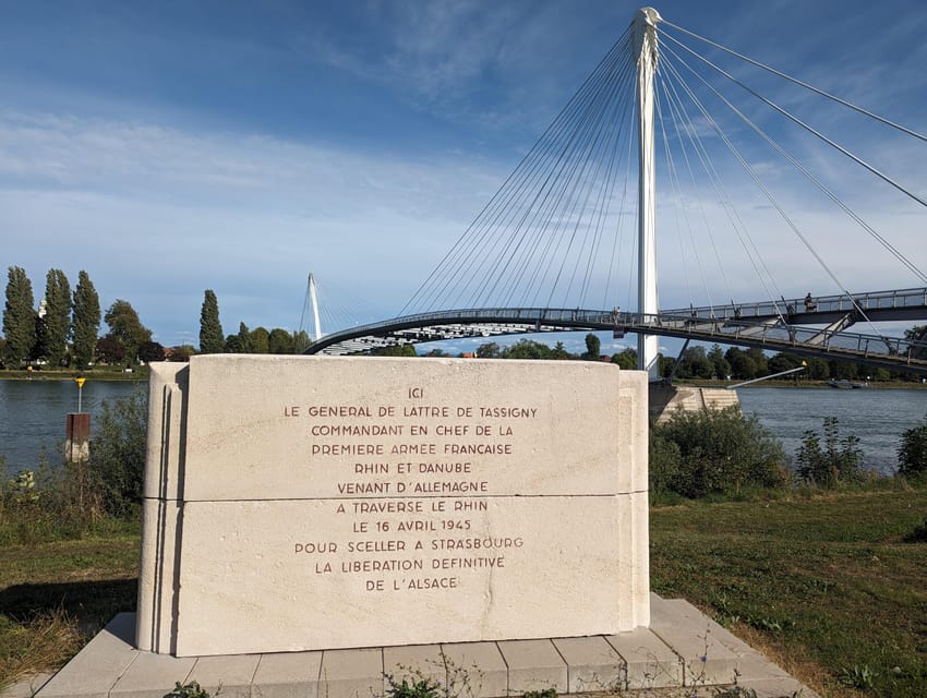 Strasbourg: France and Germany Border Walking Tour - Crossing into Germany on the 2003 Pedestrian Bridge