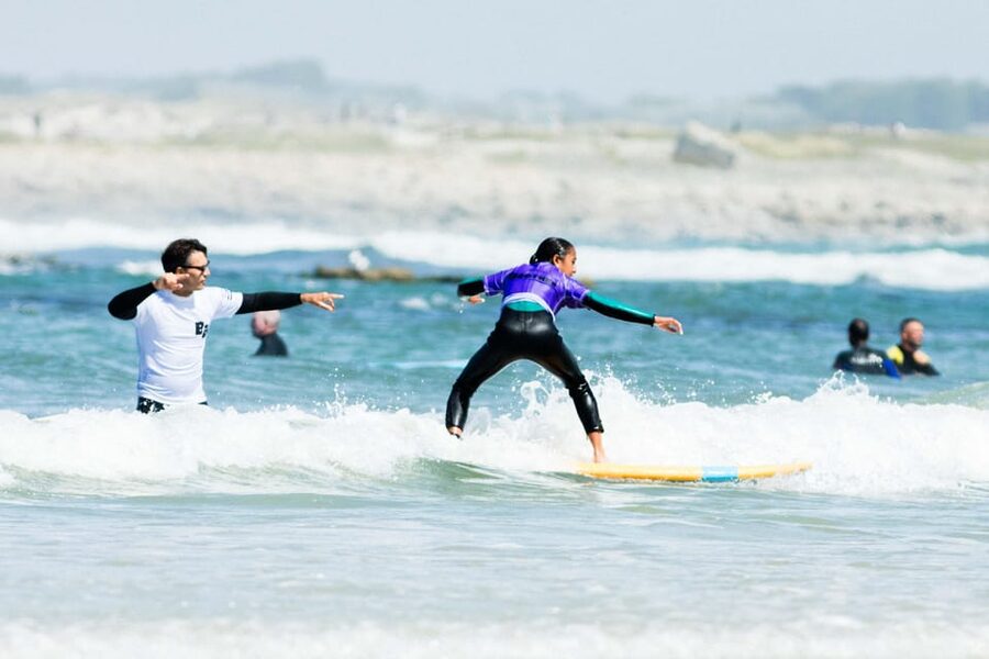 Surf lessons on the mythical site of La Torche - Coaching style from Kevin and Stephen: calm, precise, and hands-on
