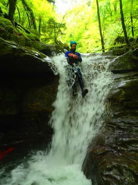 Talloires: Guided Canyoning Experience in Angon Canyon - The core route: rappels, aquatic passages, and natural toboggans