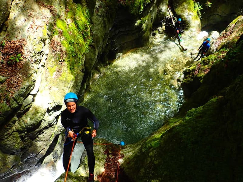Talloires: Guided Canyoning Experience in Angon Canyon - Photo and video bonus, plus the view factor