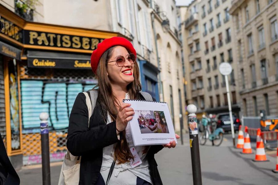 The Official Emily in Paris Food Tour - Polaroid, Emily tote, and the map: extras that help you keep going